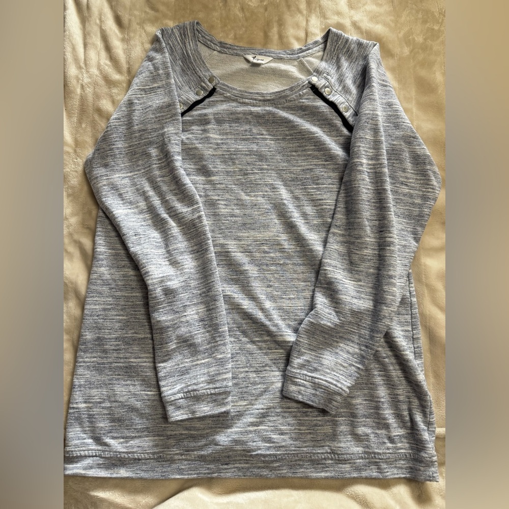 Light blue thyme nursing shirt